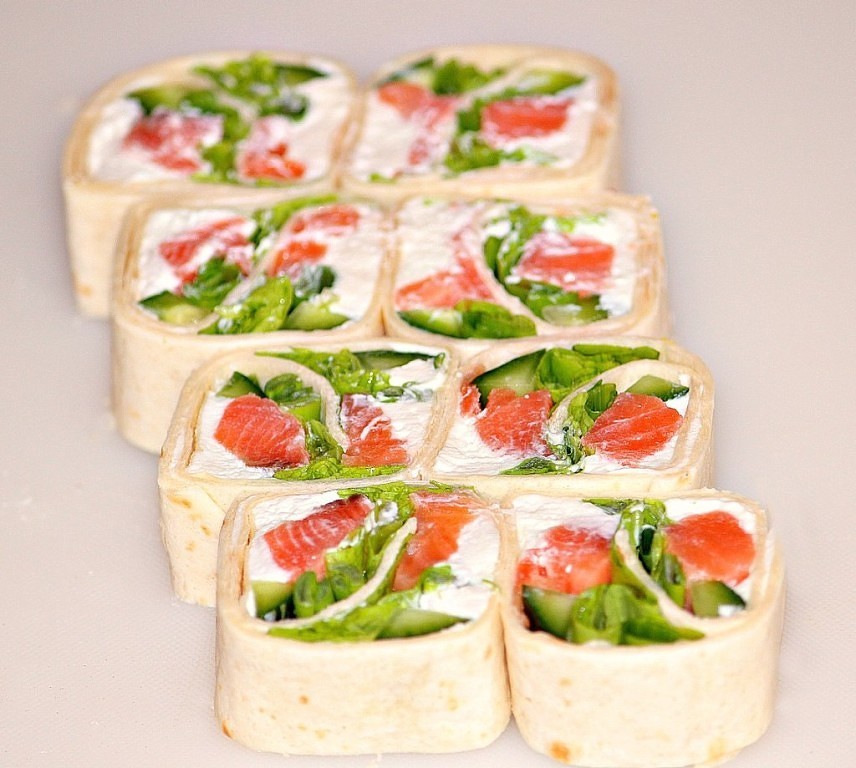 Тортилья с лососем