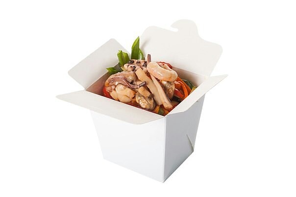 WOK с креветкой .