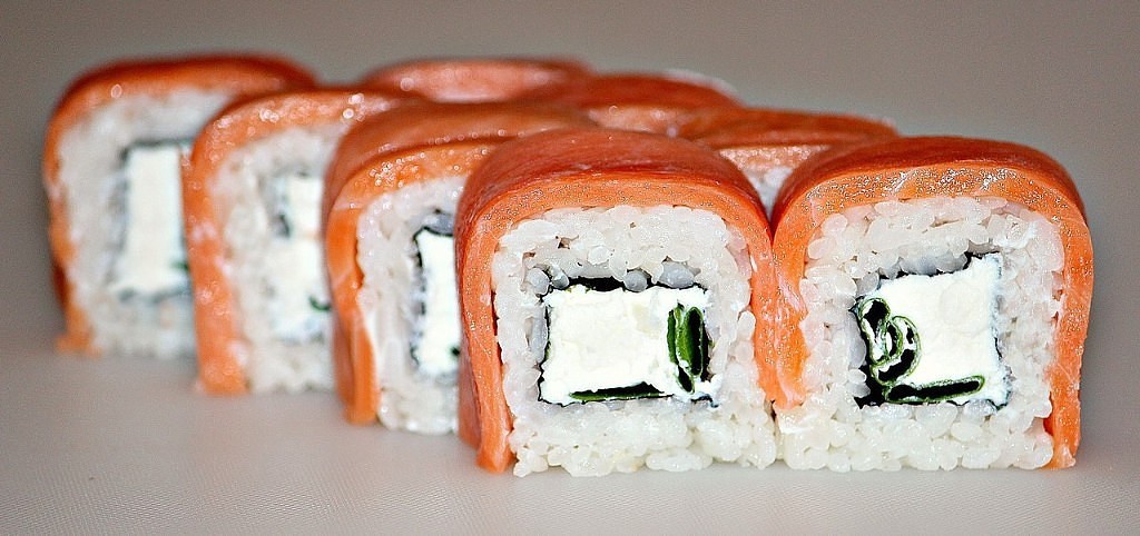 Филадельфия с зеленым луком