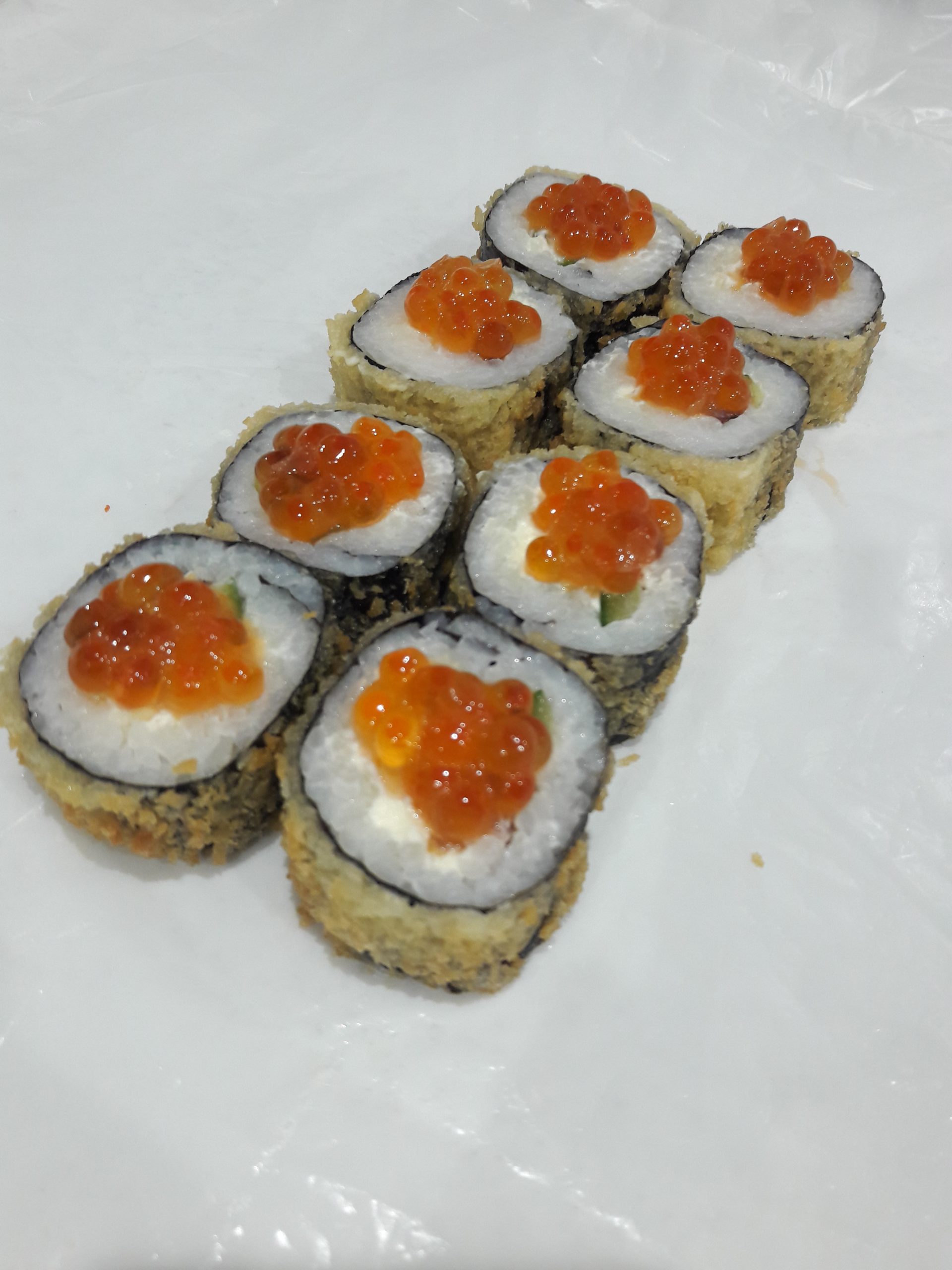Икура темпура.