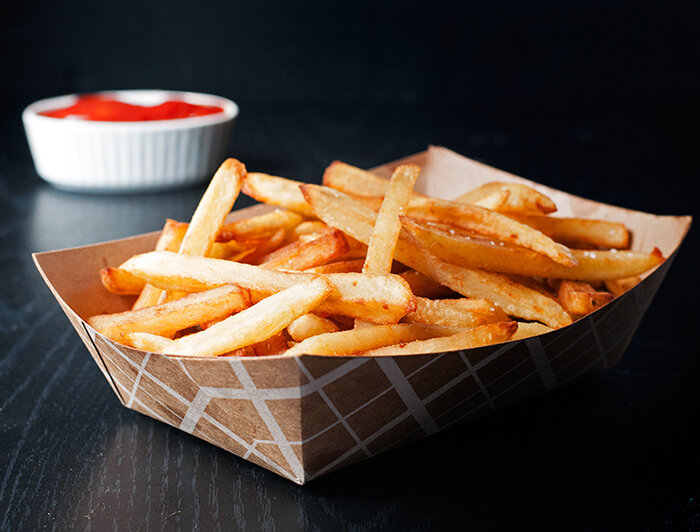 Картофель фри к бургеру +хаинц